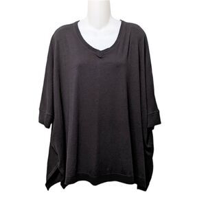 BORDEAUX Oversized Tunic Top S